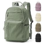 HYC00 Sac à Dos Femme Sac à Dos Scolaire Fille Collège Ado Sac Ecole Sac à Dos Scolaire Lycée Sac à Dos Loisir Backpack Sac à Dos Ordinateur Portable 15.6 Pouces Femme sac à Dos Voyage,Vert Armée