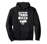 Womens Mexican Train Queen Dominoes Queen Pullover Hoodie