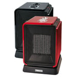 Drexon - dx cubik - Chauffage céramique électrique oscillant - 1800W - Double isolation - Coloris aléatoire - Noir ou Rouge