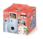 Pack Iconique Fujifilm Instax Mini 12 Bleu + Film Instax Mini 2x10 vues + Housse