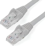 Câble réseau Cat6 Gigabit UTP sans crochet de 3m - Cordon Ethernet RJ45 anti-accroc - M/M - Gris (N6PATC3MGR).[G2572]