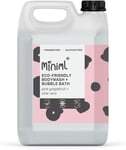 Miniml All Natural Body Wash and Bubble Bath - 5L Refill Moisturising Pink Grap