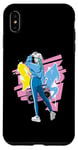 Coque pour iPhone XS Max 80s HipHop Girl Graffiti Boombox DJ 90s Breakdance Dancer