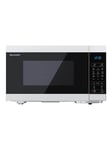 Sharp Classic series YC-MG81E-W - microwave oven with grill - freestanding - white/black