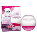 Veet - Kit SpaWax Chauffe Cire Electrique et 6 recharges de cire - Epilation Cire Chaude sans Bande