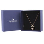 Swarovski Rose Gold Plated Necklace Creativity Circle Ladies Jewellery - GENUINE