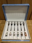 The Snowman Portmeirion Six Pastry Forks Christmas Present Gift Briggs Cutlery