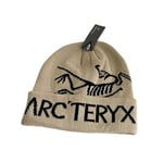 Arcteryx herr dam vinter stickad mössa skalle mössa stretchig unisex huvudbonad (FMY) Khaki