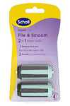 Scholl Expert Care 2-in-1 File and Smooth Foot File Refills - Scholl Replacement Roller Heads - 1 Unit Contains 2 x Replacement Rollers