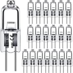 Choyclit - Ampoules halogènes G4 20W 12V Type 2 broches de remplacement de la base pour le paysage sous le meuble Puck Light Track Lighting Dimmable