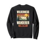 Wilderness Wanderer Since 1978 Birth Year Camping Birthday Sweatshirt