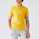 Lacoste Mens Slim Fit L.12.12 Piqué Polo Shirt in Yellow material_cotton - Size X-Large