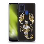 Official Cat Coquillette Black Gold Scorpion Insects Hard Back Case Compatible for Samsung Galaxy A21s (2020)