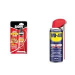 Sader Colle Contact Néoprène Gel – Colle Extra Forte Tous Matériaux – Prise Immédiate & WD-40 Produit Multifonction Spray Double Position Sans Silicone Non Conducteur Compatible Plastiques