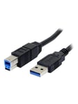 StarTech.com 6 ft / 2m Black SuperSpeed USB 3.0 Cable A to B - USB 3 A (m) to USB 3 B (m) (USB3SAB6BK) - USB cable - USB Type A to USB Type B - 1.8 m