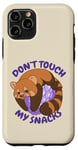 Coque pour iPhone 11 Pro Panda rouge avec baies, collation aux fruits