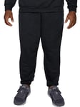 Fruit of the Loom Men's Big & Tall Eversoft Fleece Elastic Bottom Sweatpants with Pockets, Relaxed Fit, Moisture Wicking, Breathable, Black Heather, XX-Large