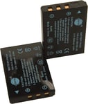 Lot de 2 batteries de rechange compatibles avec Kodak EasyShare P880 Z760 DX6490 P850 DX7440 Z730 Zoom Z730 P712 SANYO Xacti DMX-WH1 VPC-HD2000 DMX-HD1000 10 cam?ras comme Sanyo DB-L50