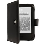 TECHGEAR Kindle PU Leather Folio Case Cover With Magnetic Clasp made for Amazon Kindle eReaders 12th - 4th Generation (2024-2011) & Kindle Paperwhite with 6 inch Screen (BLACK, Kindle eReader)