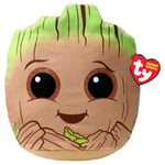 Ty Marvel GROOT The Squish-A-Boos Collection Soft Toy Plush Cushion 14" Soft Toy