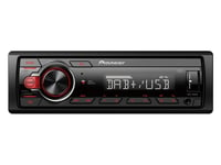 Pioneer Mvh-130Dab, Sort, Rød, 1 Din, 200 W, 50 W, Android, Rotasjon