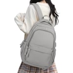 Sacs à Dos Loisir Sac à Dos Ordinateur 14 Pouces avec USB Charge Port Sac a Dos PC Portable Pour Homme Femme à L'université Loisirs Sacs Scolaires Cartables Adolescent Sac École Daypack,Gris