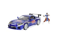 Jada Toys Street Fighter 1993 Mazda Rx7 1:24, Bil, 8 År, Metall, Blå