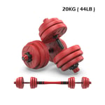 2in1 Adjustable Set Weights Dumbbells Barbell Set Home Gym Training Weights Fitness Exercise,10kg*2