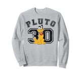 Disney Pluto Varsity Text #30 Graphic Portrait Sweatshirt