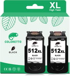 512Xl Pg-512 Cartouches D'Encre Remplacement Pour Canon Cartouche 512 Xl Pixma Mp230 Mp240 Mp250 Mp490 Mp495 Mp260 Mp270 Mp280 Mx340 Mx350 Mx360 Mx420 Ip2702 Mp480 Mx320 Mx330 Mx340 Mx360[X1546]