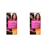 L'Oréal Paris Casting Crème Gloss Coloration Ton sur Ton pour Cheveux - Sans Ammoniaque - Marron Glacé (415) (Lot de 2)