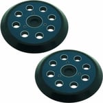 2-pack 8-håls 125 mm excenterslipningsdynor kompatibla med Makita M9204 BO5030 BO5031 DBO180Z BO8041 DBO180RMJ BO5041 BO5010 BO50111 BO5012.