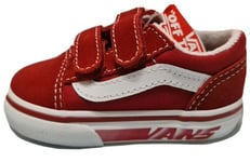 VANS Racers Edge Chilli Red Trainers Size Infant UK 5 / EUR 21.5 / 12cm