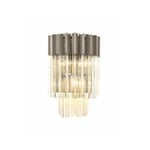 Luminaire Center - Applique design Nickel poli 3 ampoules 41cm - nickel