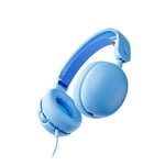 Skullcandy Grom Casque Filaire pour Enfant, Volume Limité, Port de Partage Audio, Microphone, Fonctionne avec Les Ordinateurs et Appareils Bluetooth - Bleu