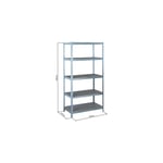 5 etageres 250kg p/etagere+clips bois acier galva STILKER - 09063