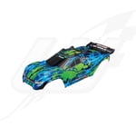 [FR] Traxxas Carrozzeria Rustler 4Wd Verniciata Verde Completa Di Supporti E Acc