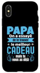 Coque pour iPhone X/XS Papa Cadeau Pour La Fete Des Pere Cadeaux Anniversaire Homme