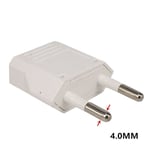 Mini adaptateur de prise AU US vers EU mis à la terre,convertisseur de prise,connecteur de petite prise de voyage,snapeuropéen,américain vers australien,USA,Euro,250V - Type EU Plug White