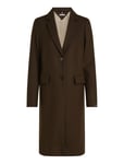 Wool Blend Classic Coat Brown Tommy Hilfiger