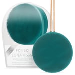 FOREO LUNA 4 body Evergreen - Massage Body Brush - Whole Body Cleanser & Exfoliator - Exfoliating Body Scrubber - for Lymphatic Drainage & Ingrown Hair Treatment - 100% Waterproof - USB-Rechargeable