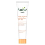 Simple Protect 'N' Glow Triple Protect Moisturiser SPF 30 3x protection against UVA & UVB rays, blue light and pollution all-day hydrating face cream 40 ml