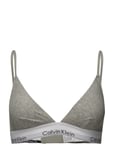 Triangle Unlined Lingerie Bras & Tops Soft Bras Bralette Grey Calvin Klein