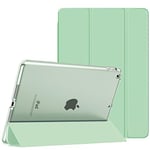 MoKo Étui Smart Cover pour New iPad 9ème Génération 2021, Étui à Rabat avec Support et Semi-Transparent Protecteur pour iPad 8e Génération 10.2" 2020/iPad 7e Génération 10.2" 2019, Vert