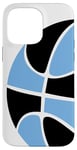 Coque pour iPhone 14 Pro Max Maillot Basketball Mom pour Mamans du Sud Bleu Ciel Et Noir