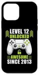 iPhone 12 mini Level 12 Unlocked Video Gamer Awesome Since 2013 12 Birthday Case