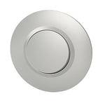 Legrand - Interrupteur ou va-et-vient dooxie 10AX 250V~ livré avec plaque ronde alu avec bague effet chrome