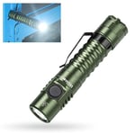 Wurkkos FC11 MINI Lampe de poche LED Rechargeable 1300Lumen Lampes de poche longue portée USBC，Lampe de poche tactique Avec IP67 Lampe torche magnétique pour le camping，CRI 90 Vert 5000K