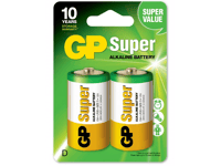 Gp Batteries Super Alkaline D Batteri, 13A/Lr20, 2-Pak