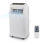 SereneLife Portable Air Conditioning Unit, 3-in-1 Powerful Ac, 12,000 BTU Mobile Air Conditioners, w/Dehumidifier, Fan mode + Heat, Remote Control, Window Venting Kit Included